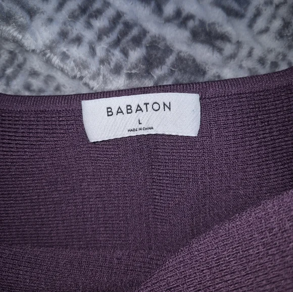 Babaton Deep Purple Ribbed Tank Top - Picture 3 of 3